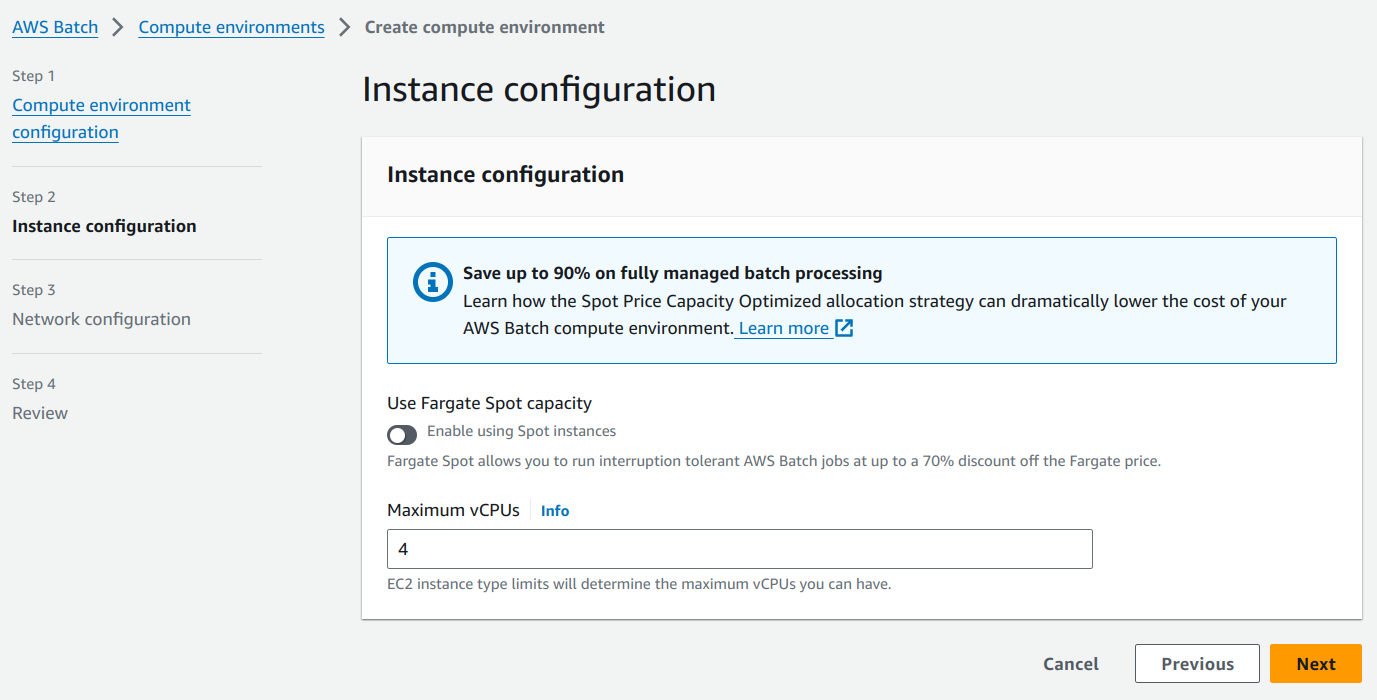 Instance Configuration 2